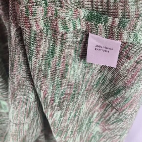 NEW Misook Mini Fit & Flare Green Dress V-neck Pleated Knit Size S MSRP $348 NWT - Picture 5 of 6